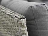 6 Pieces Outdoor PE Rattan Garden Furniture, Patio Wicker Sectional Conversation Corner Sofa w/ Soft T3398P317813
