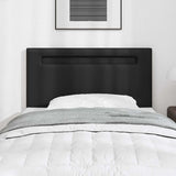 LED Headboard Black 100 cm Faux Leather 42007297