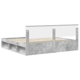 Bed Frame with Headboard Concerte 200 x 200 cm Solid Pine Wood 3410558