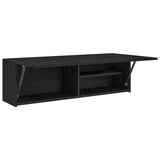 Bathroom Wall Cabinet Black 100x25x30 cm Engineered Wood 860095