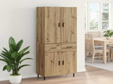 Highboard 2 pcs Artisan Oak 69.5 x 34 x 180 cm Engineered Wood 3415977