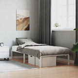 Metal Bed Frame without Mattress White 90x190cm 373665