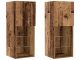 TV Cabinet Set Wall-mounted 6 pcs Old wood Engineered wood 3334380