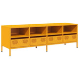 TV Cabinet Mustard Yellow 135x39x43.5 cm Cold-rolled Steel 851331