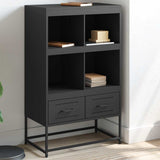 Highboard Black 68.5x39x111.5 cm Steel 846602