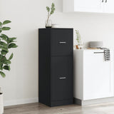 Apothecary Cabinet Black 40x41x118 cm Engineered Wood 855197
