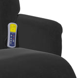 Massage Recliner Chair Black 91 x 71 x 105 cm Velvet 42018600