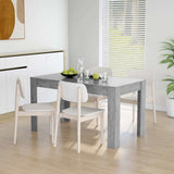 Dining Table Concrete Grey 140x74,5x76 cm Engineered Wood 804206