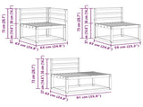 Outdoor Sofa Set 6 Piece Natural Solid Acacia Wood 3366957