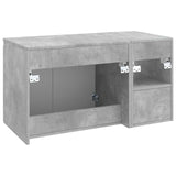 Bathroom Furniture Set 2 pcs Concrete Grey Engineered Wood 3404117