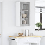 Wall Glass Cabinet LUCCA Grey Sonoma 40 x 31 x 80 cm 884997