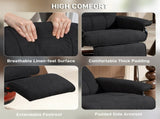 Reclining Swivel Chair, with Footrest - Black T3398P551725