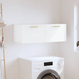 Wall Cabinet White 100x36.5x35 cm Engineered Wood 830116