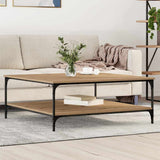 Coffee Table Artisan oak 100 x 100 x 40 cm Engineered Wood 883501