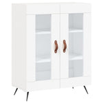 Highboard White 69.5x34x180 cm Engineered Wood 3189285