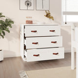 Sideboard White 80x40x75 cm Solid Wood Pine 820108