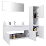 Bathroom Furniture Set White Engineered Wood 3071423