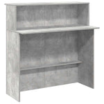 Reception Desk Concrete Grey 180x50x103.5 cm Engineered Wood 3324208