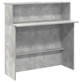 Reception Desk Concrete Grey 180x50x103.5 cm Engineered Wood 3324208