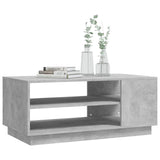 ZNTS Coffee Table Concrete Grey 102x55x43 cm Engineered Wood 810284