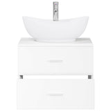 Bathroom Furniture Set White Engineered Wood 3404398