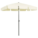 314727 Beach Parasol Sand Yellow 200x125 cm