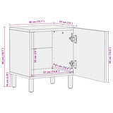 Bedside Cabinets 2 pcs 40x33x46 cm Solid Wood Acacia 4017753