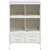 Highboard White 68x39x101.5 cm Steel 843107