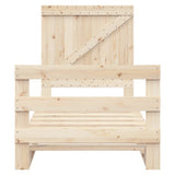 Bed Frame without Mattress with Headboard 90x200 cm Solid Wood 3281556