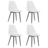 Dining Chairs 4 pcs White PP 338043