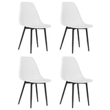 Dining Chairs 4 pcs White PP 338043