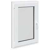 Basement Window RISOR 60 x 90 cm PVC and Glass Anthracite 42047275