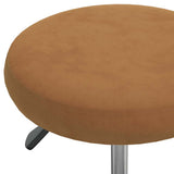 Office Swivel Chair Brown Velvet 333172