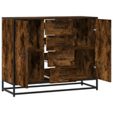 Sideboard Smoked Oak 92x35x76 cm Engineered Wood 3300827