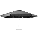Replacement Fabric for Outdoor Parasol Anthracite 610 cm 312548