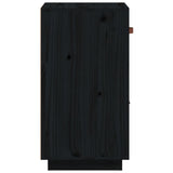 Sideboard Black 34x40x75 cm Solid Wood Pine 820126