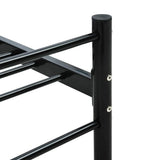 Bed Frame Black Metal 160 x 200 cm Durable Bed Frame 286498