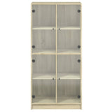 Highboard with Doors Sonoma Oak 68x37x142 cm Engineered Wood 3295859