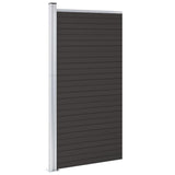 Fence Panel WPC 95x186 cm Black 148979