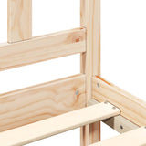 Bed Frame without Mattress 120x200 cm Solid Wood 3193916