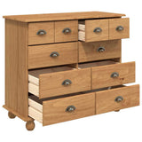 Chest of Drawer ASKIM Brown 91 x 40 x 79 cm Solid Pine Wood 4105421