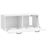 Wall-Mounted TV Cabinet High Gloss White 78.5 x 31 x 30 cm 898719