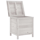 Garden Storage Box White 50x49x56.5 cm Solid Wood Fir 364749