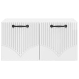 Wall-Mounted TV Cabinet High Gloss White 59.5 x 41 x 30 cm 899019