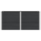 Garden Raised Bed Black 200 x 100 x 91 cm 42038987