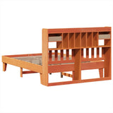 Bed Frame without Mattress Wax Brown 140x200 cm Solid Wood Pine 3308845