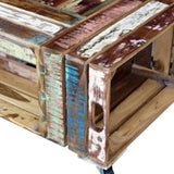 Coffee Table Solid Reclaimed Wood 70x70x35 cm 243306