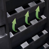 Garden Composter Black 93.3x93.3x80 cm 480 L 146276