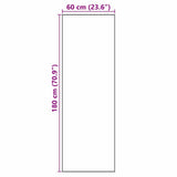 Kitchen Rug White 180 x 60 cm Velvet 42013422