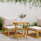 Folding Garden Table 50x36x60 cm Solid Wood Acacia 364895